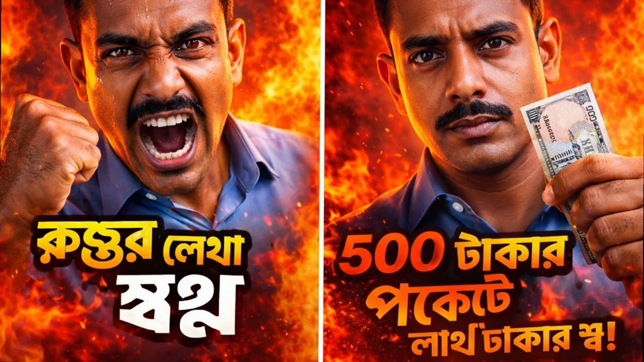 কষ্টের জীবন থেকে সাফল্য 💥 | 500 টাকায় শুরু, লাখ টাকার স্বপ্ন | Hard Motivational Rap 2026