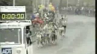London Marathon 1990 with clips of Brian Sacks at start