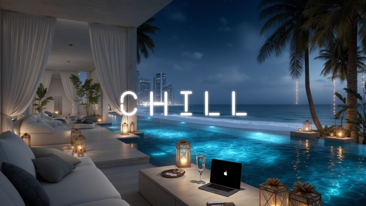 Cover Lounge Music Ocean Views ~ Chillout Beats for Relaxing Evening Vibes