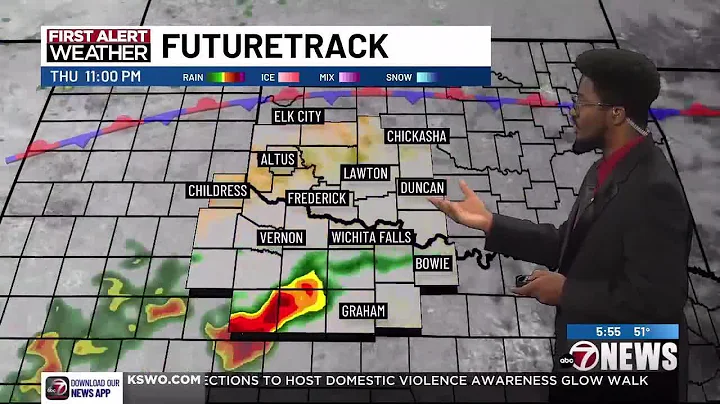 Scattered showers and t-storms arrive tonight with a slight risk of severe weather and a slight f...