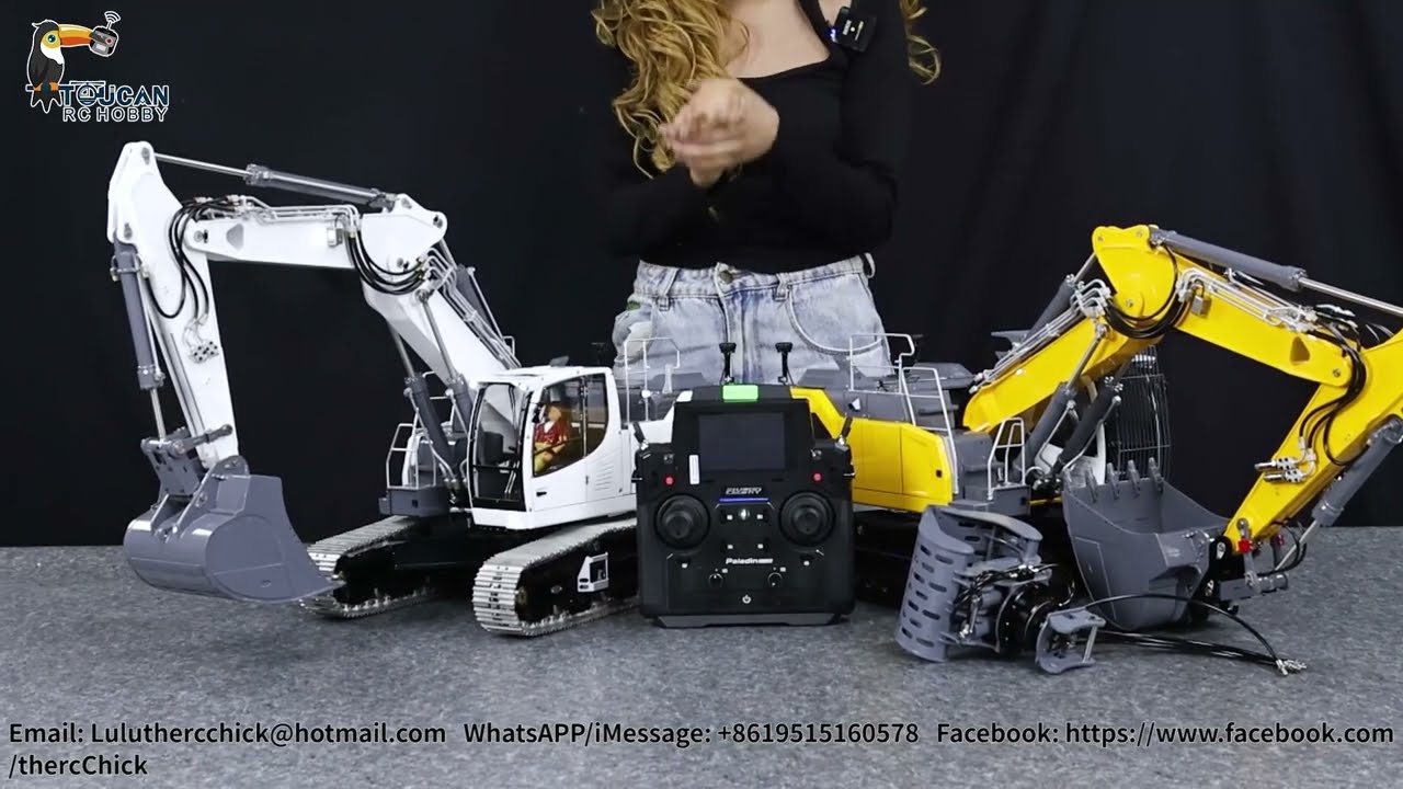 LESU 945 hydraulic 3-arm excavator , Standard vs upgrade version!!!!