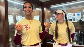 FSU Softball Interviews | Michaela Edenfield, Katie Dack on Regional | Florida State Softball