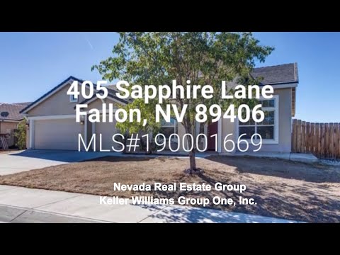 405 Sapphire Way, Fallon, NV home video tour