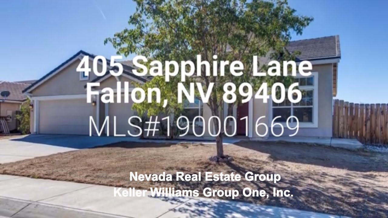 405 Sapphire Way, Fallon, NV 89406 Fallon Homes for Sale YouTube