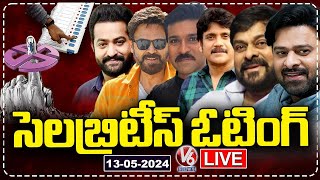 Live : Celebrities Cast Their Votes | Lok Sabha Elections 2024 | V6 News