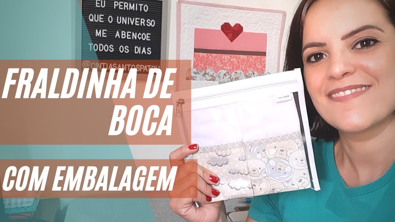 FRALDINHA DE BOCA COM EMBALAGEM - FAÇA E VENDA