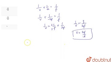An obejct is placed at a distance `2f` from the pole of a convex mirror of focal length `f`.
