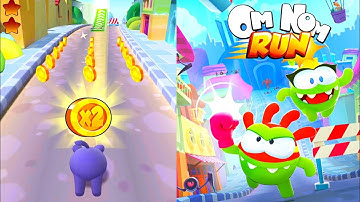 Om Nom Run Android Gameplay | Om Nom Run Gameplay | White Gameplay Vs Red Gameplay | Gudi khela #9