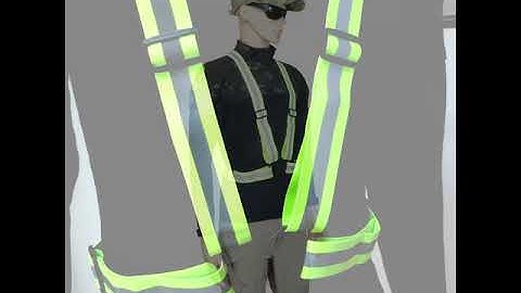 High Visibility Security Reflector Belt Vest Hi Vis Adjustable Chaleco Reflectante Outdoor