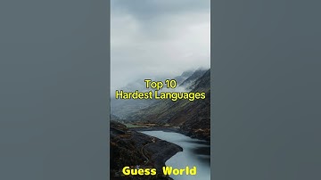 Top 10 Hardest Languages📝 #hardest #language #shorts