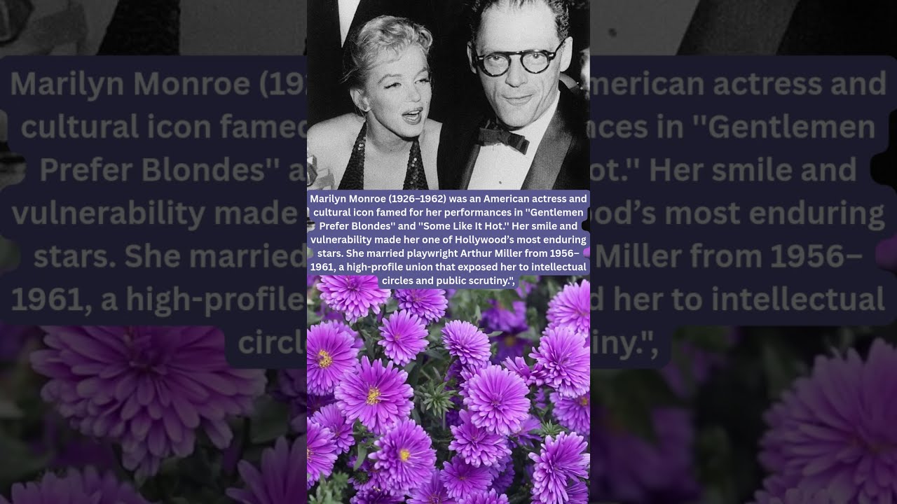 Marilyn Monroe x Arthur Miller | Vintage Old Hollywood 