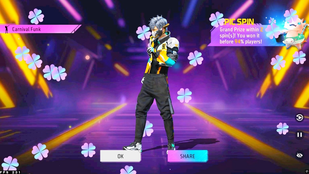 INSANE LUCK ❤️😱 GOT CARNIVAL FUNK EMOTE IN 1 SPIN 🗿