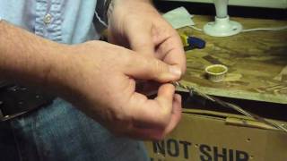 Making a Flemish Bow String Part 5
