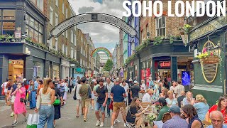 London Summer Streets Walk | Exploring Soho: The Vibrant Heart of London  Entertainment District"