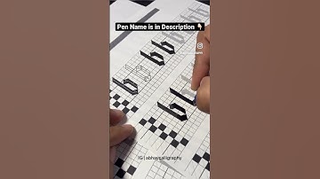 Tracing Gothic Letters using Pilot Parallel Pen 6mm #handwriting #calligraphy