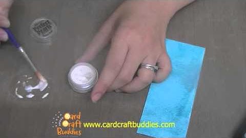 Distress Ink and Perfect Pearl Shimmer