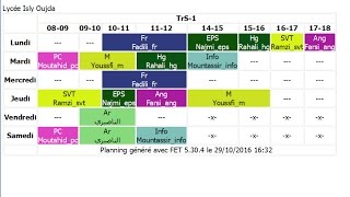 1 - Installation et configuration du logiciel FET timetable (créateur des emplois du temps ) screenshot 2