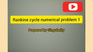 Rankine cycle numerical problem -1 using steam table
