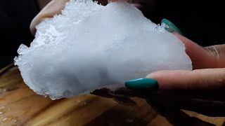 HUGE PILE OF ROOF AND EDGE PIECES OF HUMIDIFIER FREEZER FROST | #iceeating #asmr #asmrice