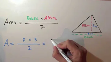 ¿Qué es el área de un triángulo ejemplos?