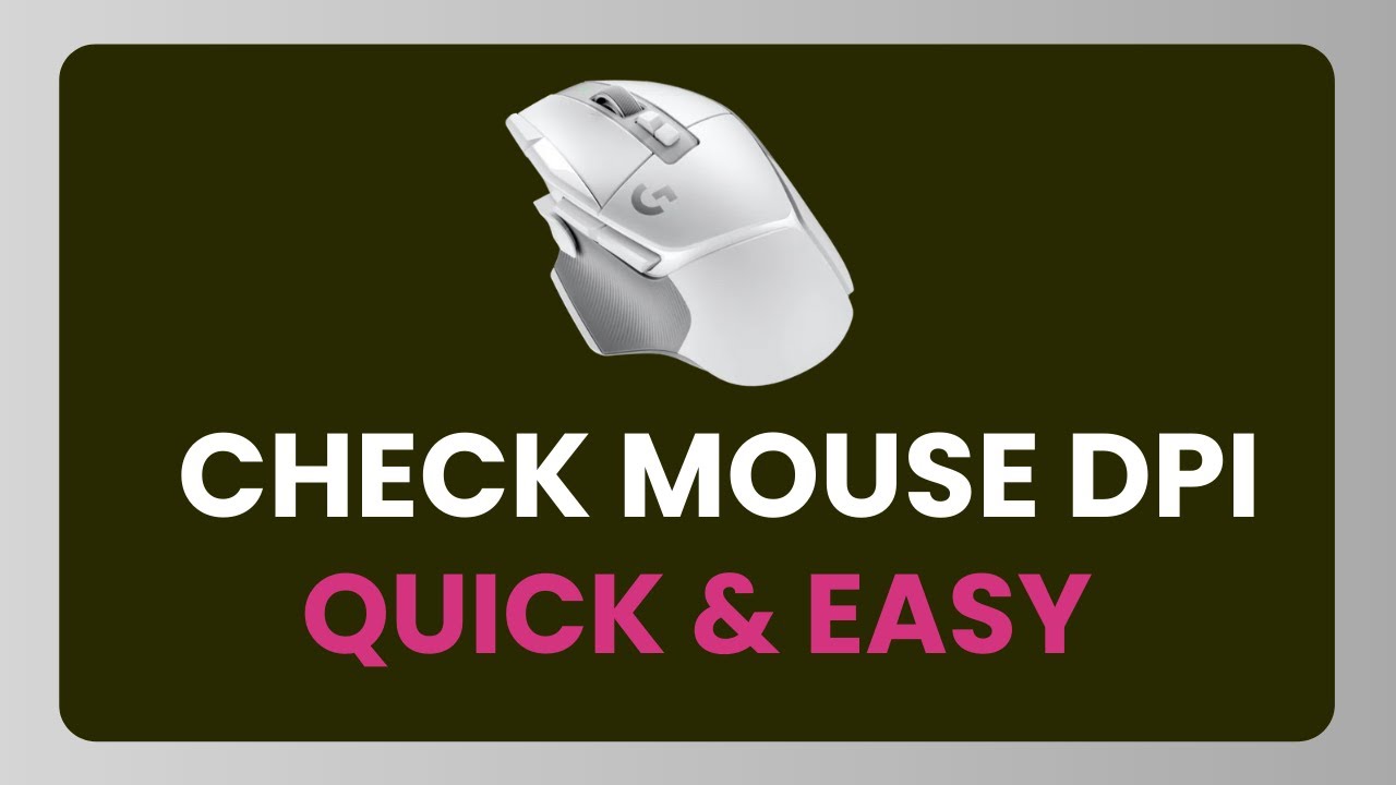 How To Check Mouse DPI - Any Device ! - YouTube