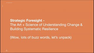 FWD50 Extras: Strategic Foresight for More Resilient Public Sector Organizations
