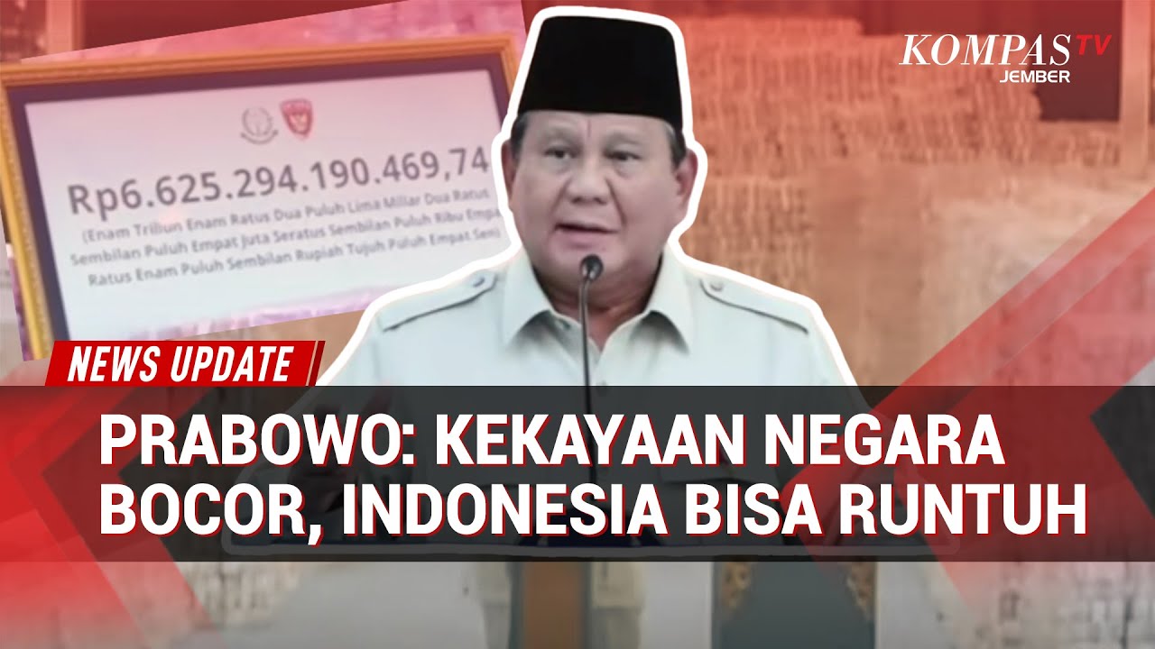 Prabowo Blak-blakan Soal Kekayaan Bocor Bisa Runtuhkan Negara, Satgas PKH Amankan Rp6,6 Triliun