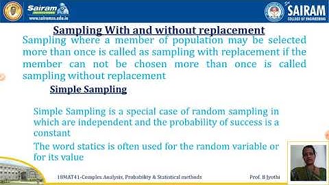 Lecture video_18MAT41_Module 5_ sampling distribution 1_B Jyothi