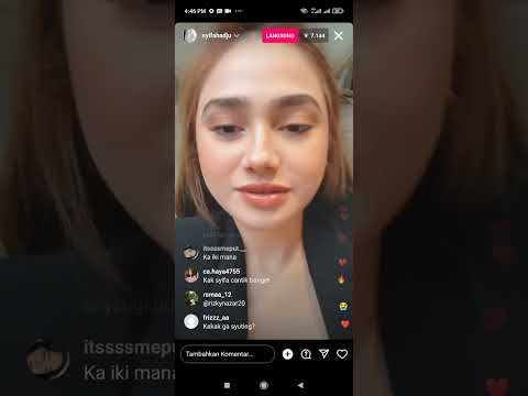 Kecantikan yang natural Live ig syifa hadju