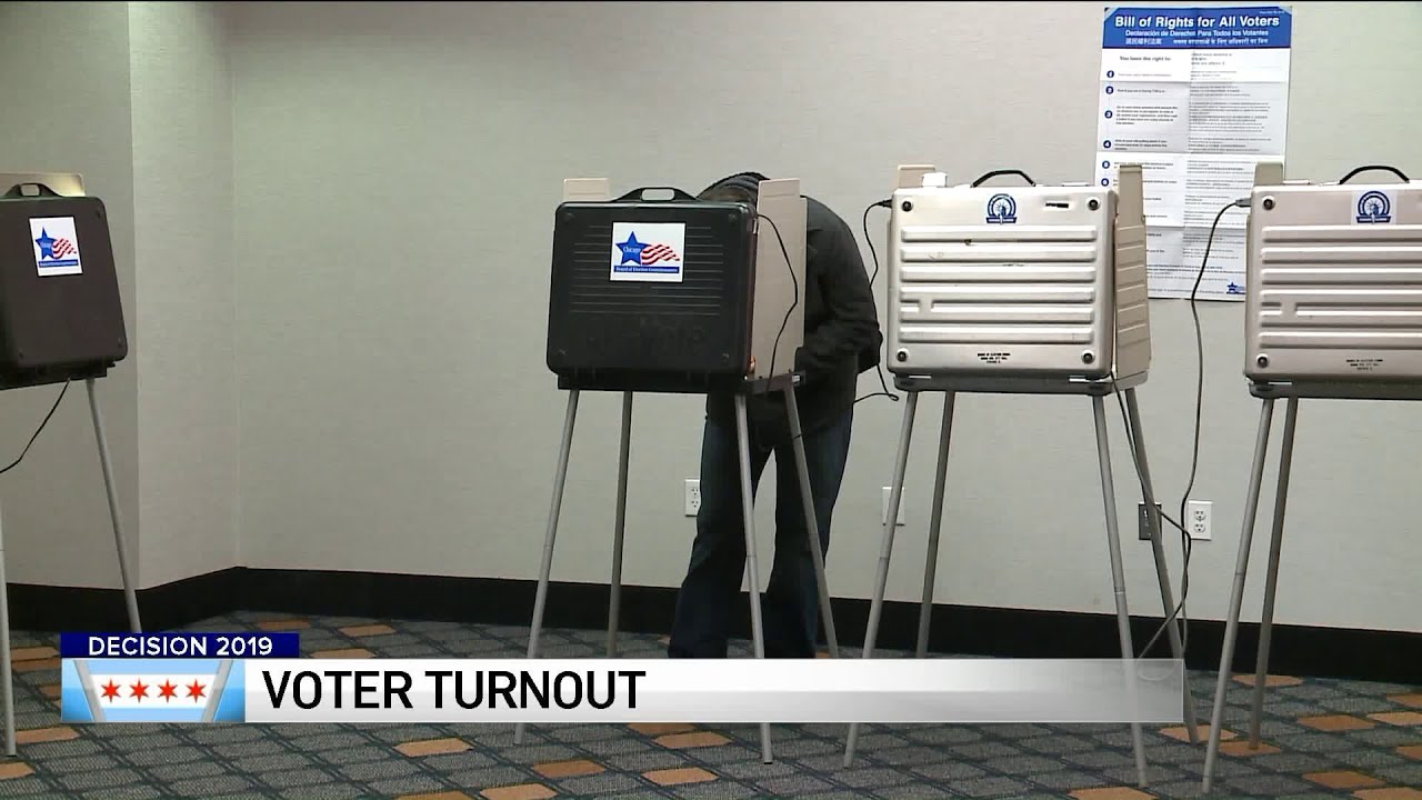 newspaper mockup Low voter turnout, polling place issues as Chicagoans head to polls