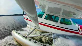 Cessna Seaplane Run-Up (Short Clip) - Kenmore Air Floatplane Training