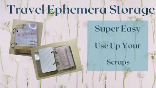 Create With Me - Travel Ephemera Storage - Super Quick & Easy - Use Up Your Scraps screenshot 3
