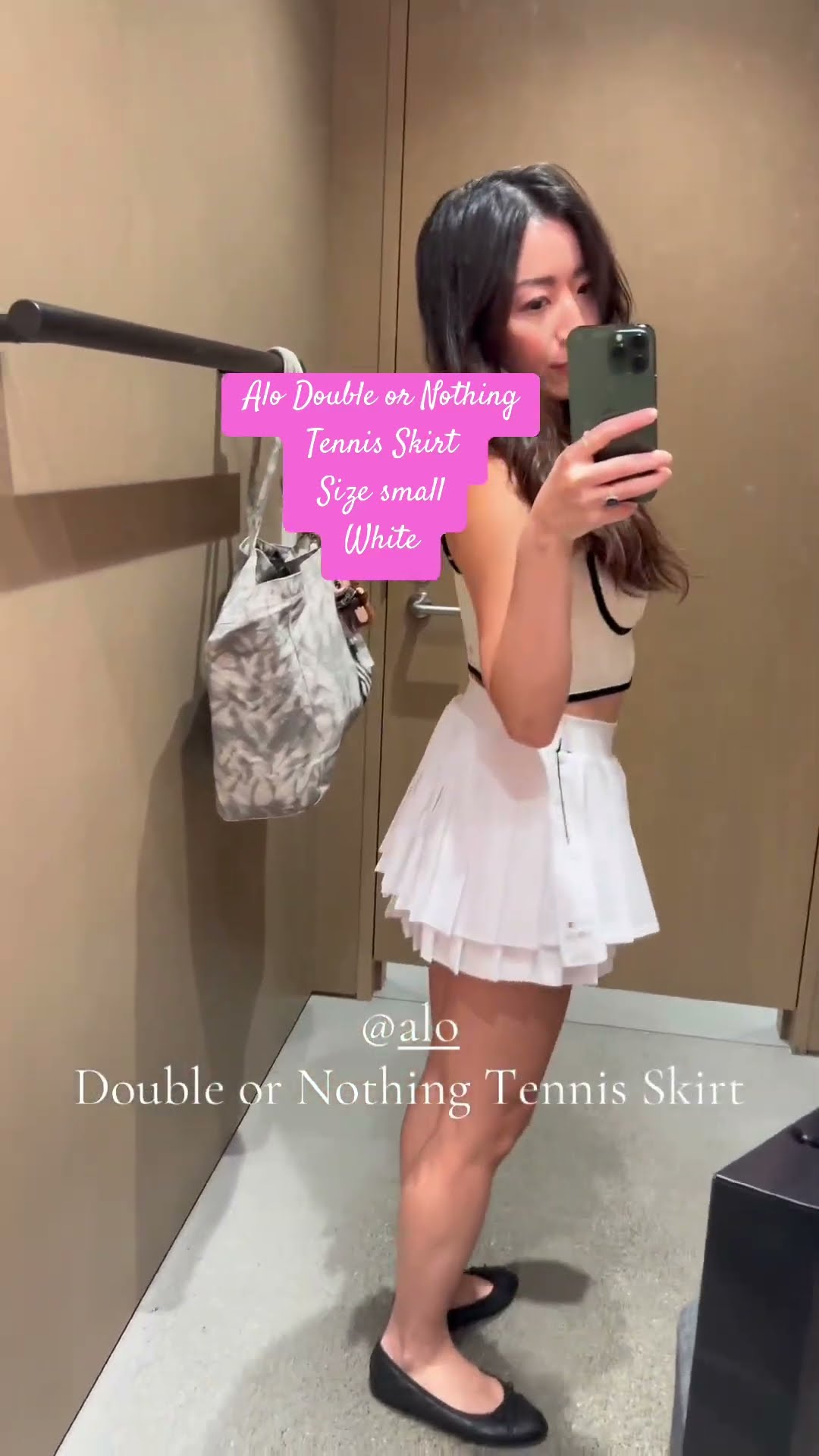 Aloyoga double or nothing tennis skirt - YouTube