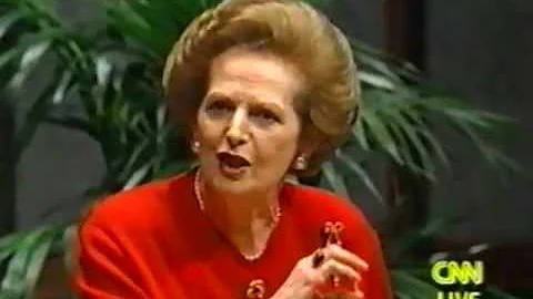 Margaret Thatcher highlights with George Bush & Mi...