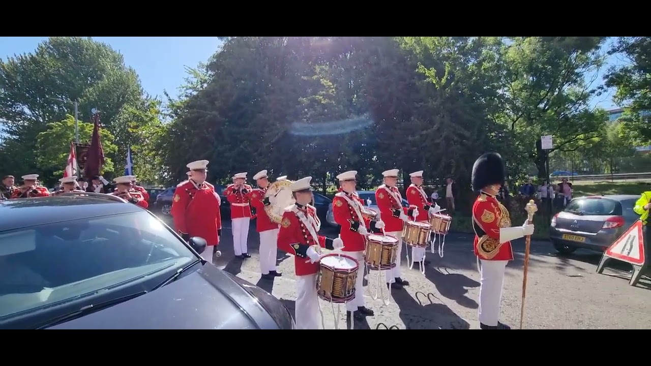 Black skull flute band Annual Glasgow clubs abod parade 2022 YouTube