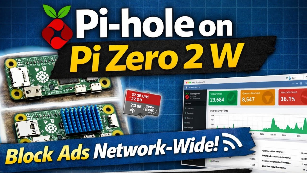 Ad Blocking Youtube Raspberry Network-Wide Ad Blocking in Minutes | Pi-hole on Raspberry Pi Zero 2 W ...