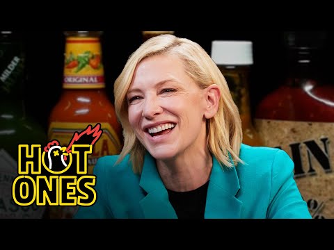 Cate Blanchett Pretends No One's Watching While Eating Spicy Wings | Hot Ones