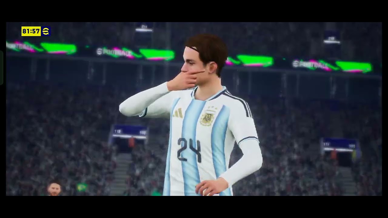 Argentina vs Brazil | (MESSI vs NEYMAR) | efootball 2026 Mobile Gameplay📱🔥 High Voltage Match ⚡