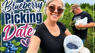 Needed A Distraction / Blueberry Picking Date / Sugar Free Blueberry Sauce / Mexican Lunch 
