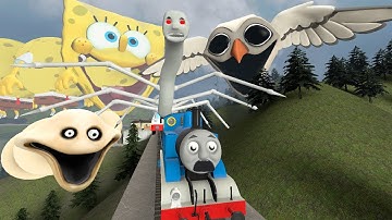 Building a Thomas Train Chased By Thomas Train  Army in Garry