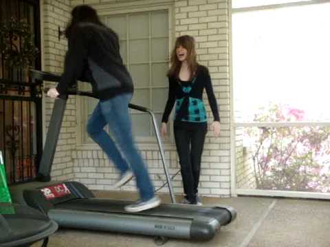 Jade and Ava on the Treadmill!