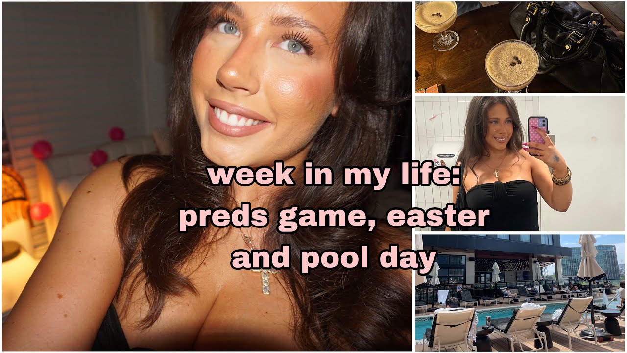 week in my life living in nashville: predators game, easter & pool day