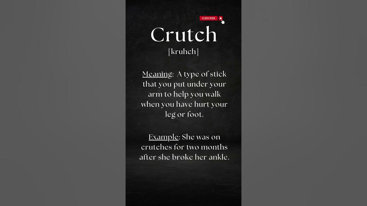 Pronounce CRUTCH the right way shorts shortsvideo pronunciation 
