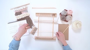 WEAVING ON A FRAME LOOM PART 2 - how to plain weave | oake & ashe