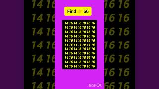 Test Your Observation Skills With This FAST Number Game! #shorts #ytshorts #maths #shortsfeed #iq