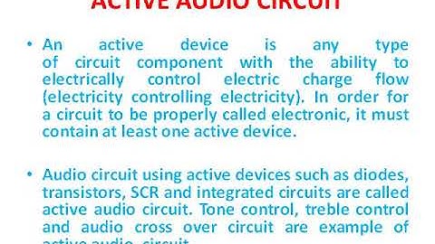 SANJAY SAINI  PASSIVE AND ACTIVE AUDIO CIRCUIT  EL 208 UNIT 2