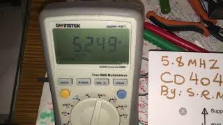 CD4049 5.2mhz to 8.9mhz only resister only 1 cap