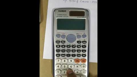 Solve Vector in Casio Scientific Calculator