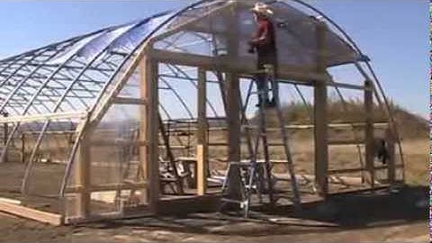 Bear Butte Gardens - Building the High Tunnel Greenhouse