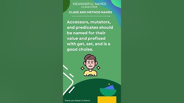 CLASS AND METHOD NAMES |  Agile Software Craftsmanship  | Meaningful Names | Clean Code Part-11